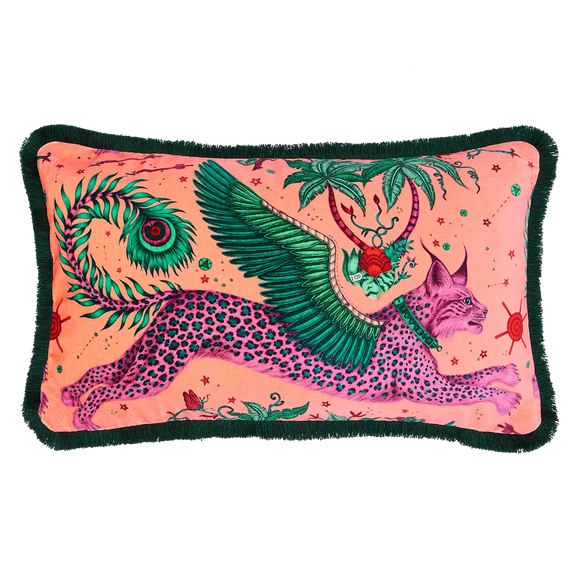 Lynx Luxury Velvet Bolster Cushion