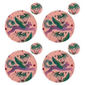 Lynx Round Placemat and Coaster Set swatch icon