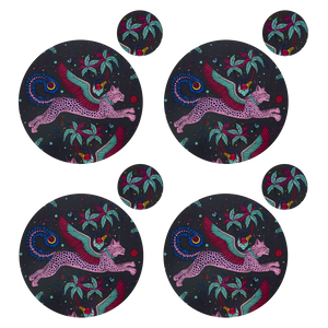 Lynx Round Placemat and Coaster Set swatch icon