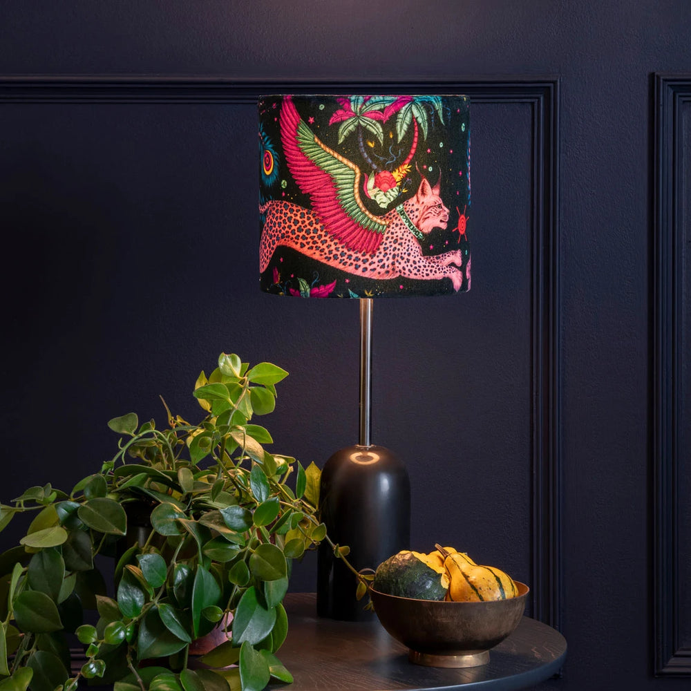 Lynx Velvet Lampshade - Small
