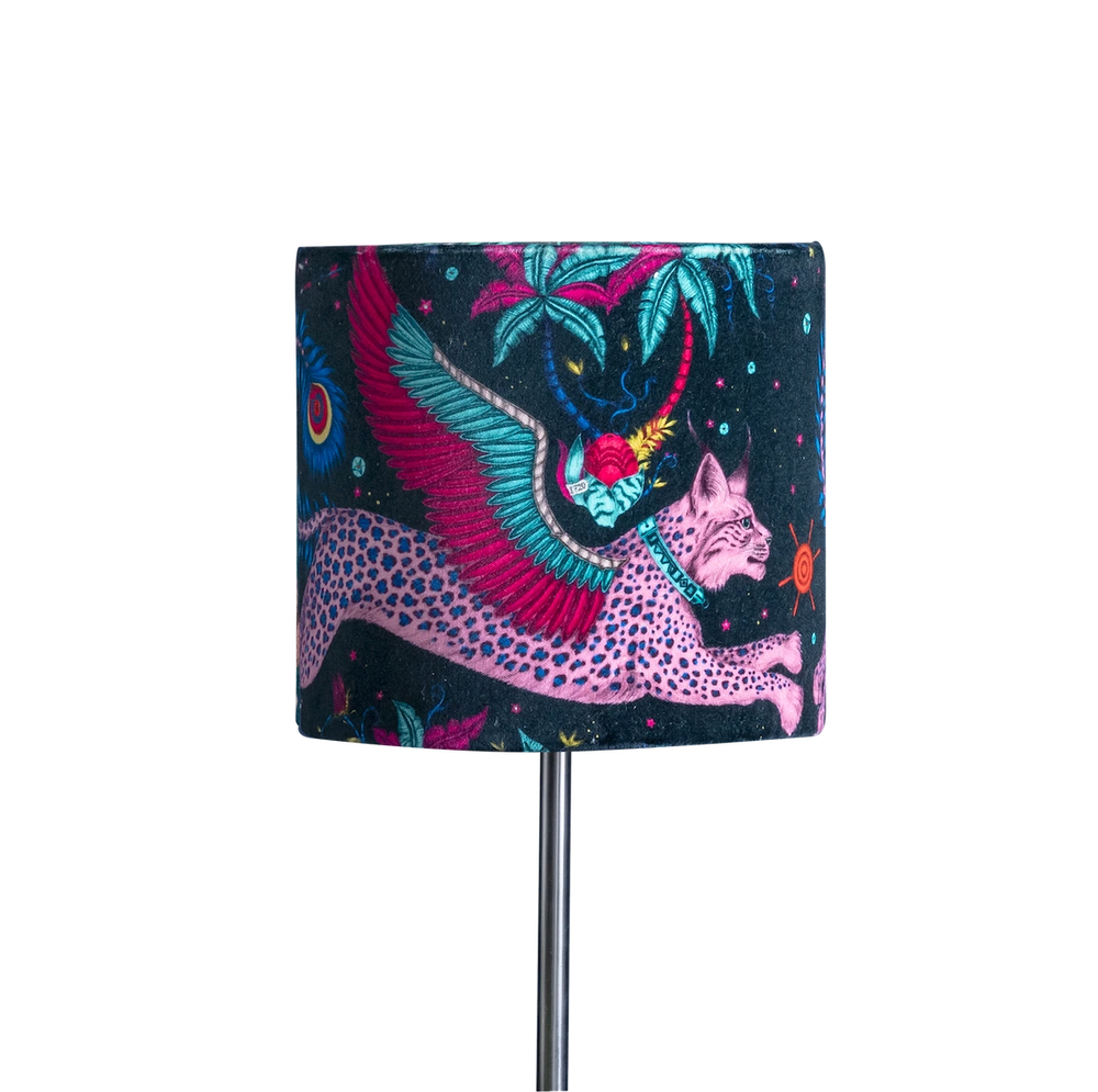 Lynx Velvet Lampshade - Small