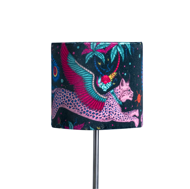 Lynx Velvet Lampshade - Small