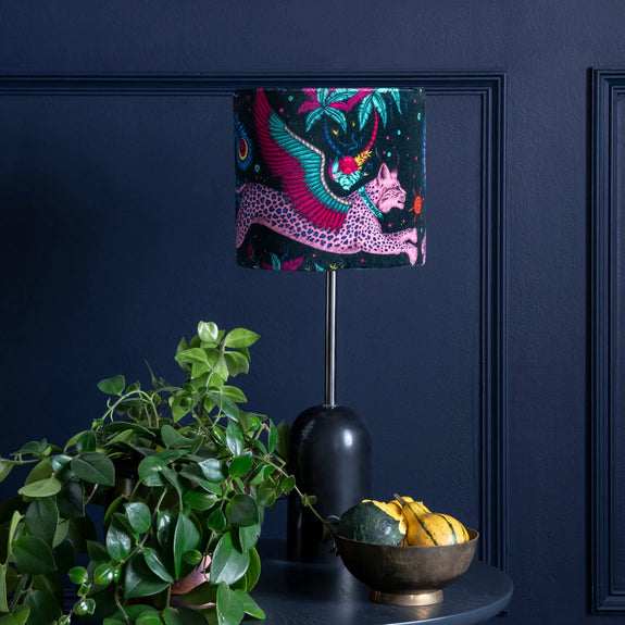 Lynx Velvet Lampshade - Small