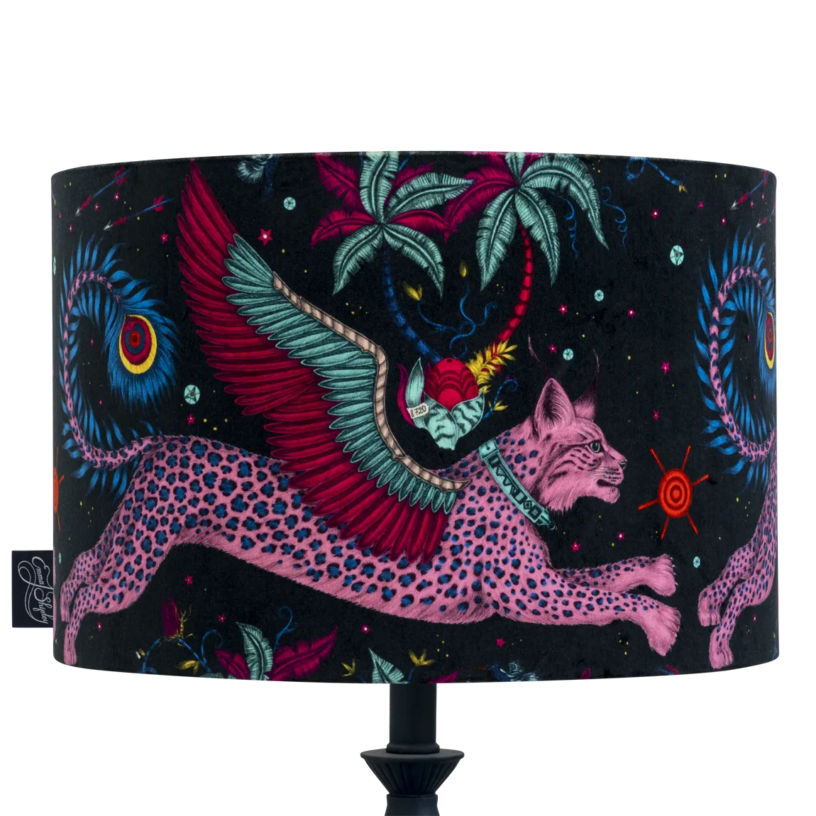 Lynx Velvet Lampshade - Large