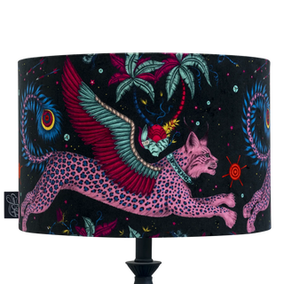Lynx Velvet Lampshade - Large