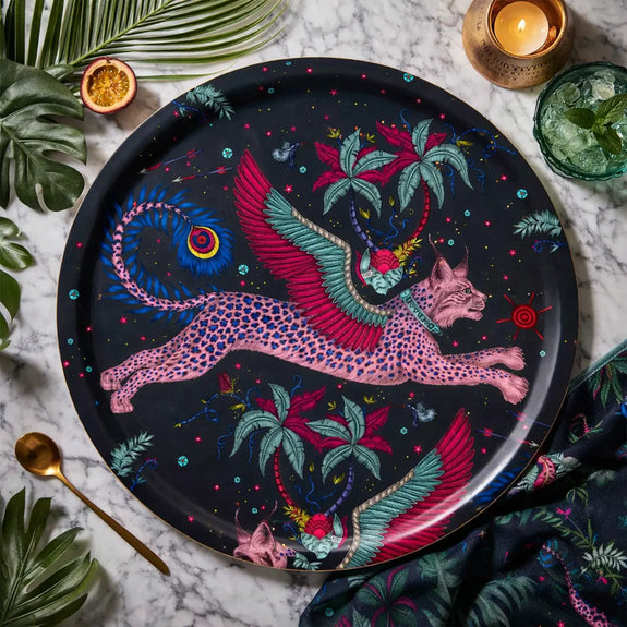 Lynx Round Tray