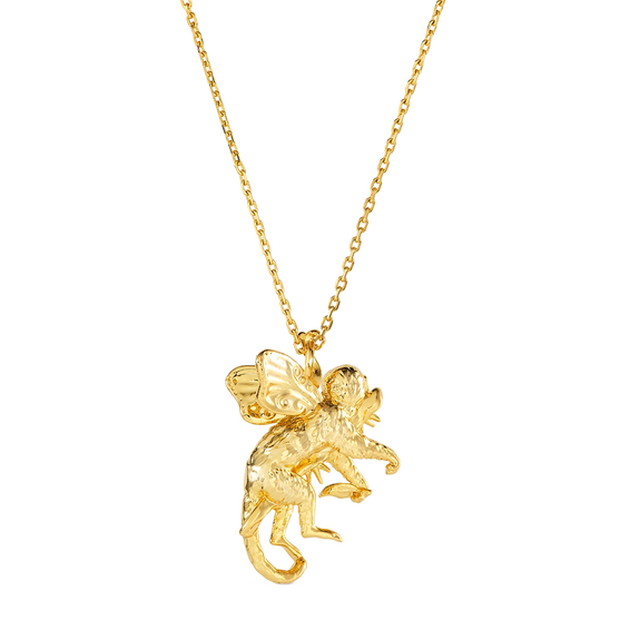 Monkey Pendant Necklace