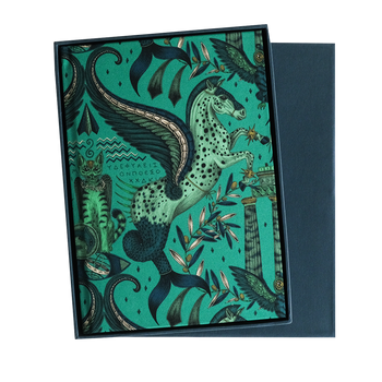 Odyssey Silk Notebook - Peacock