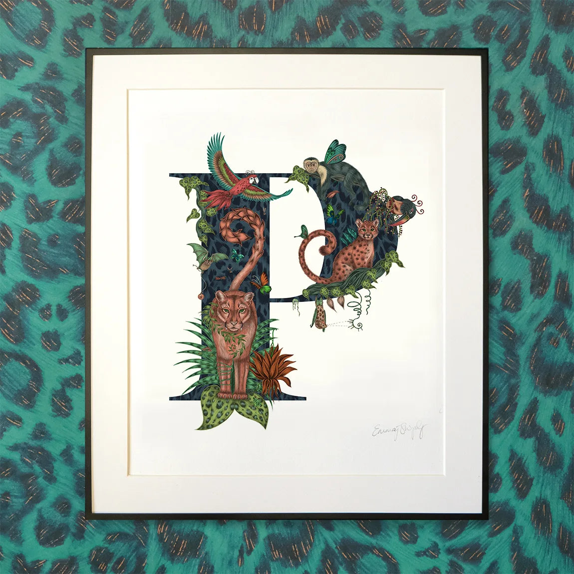 'P' Monogram Fine Art Print