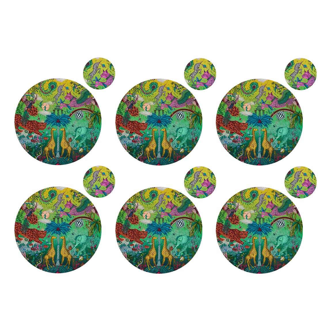 Paradise Lost Round Placemat and Coaster Set