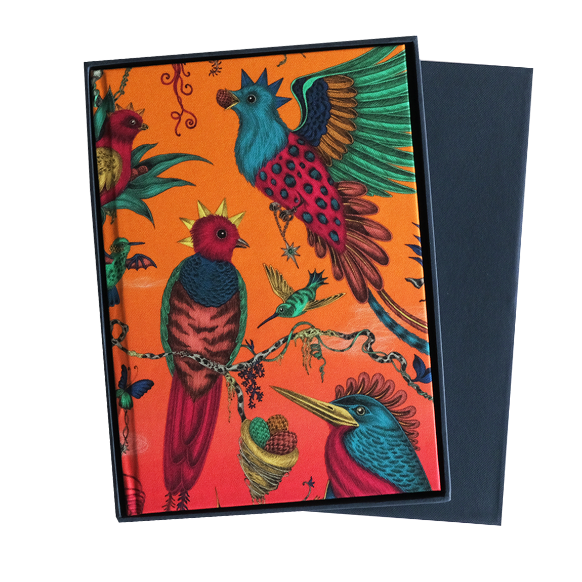 Quetzal Silk Notebook - Peach