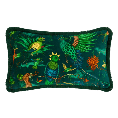 Quetzal Luxury Velvet Bolster Cushion swatch icon