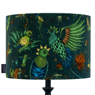 Quetzal Velvet Lampshade - Large
