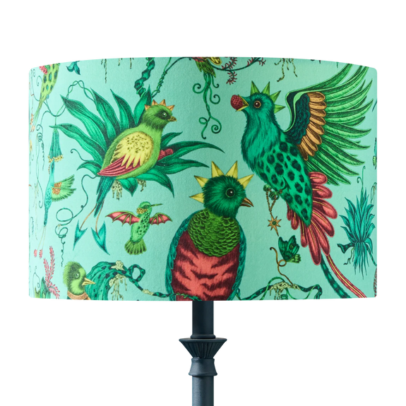 Quetzal Velvet Lampshade - Large