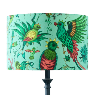 Quetzal Velvet Lampshade - Large
