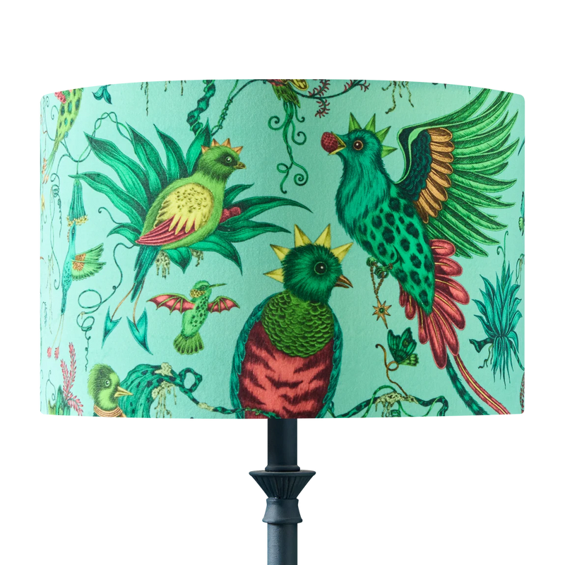 Quetzal Velvet Lampshade - Large