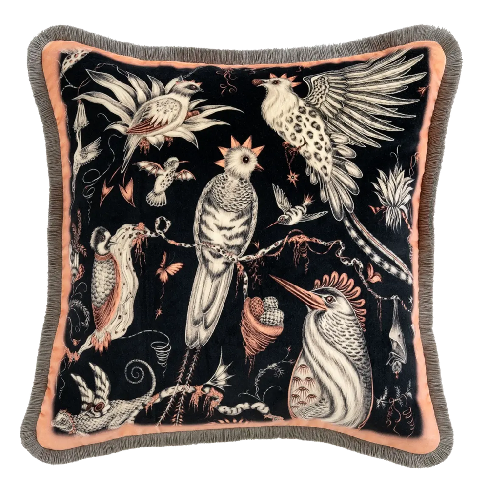 Quetzal Luxury Velvet Cushion