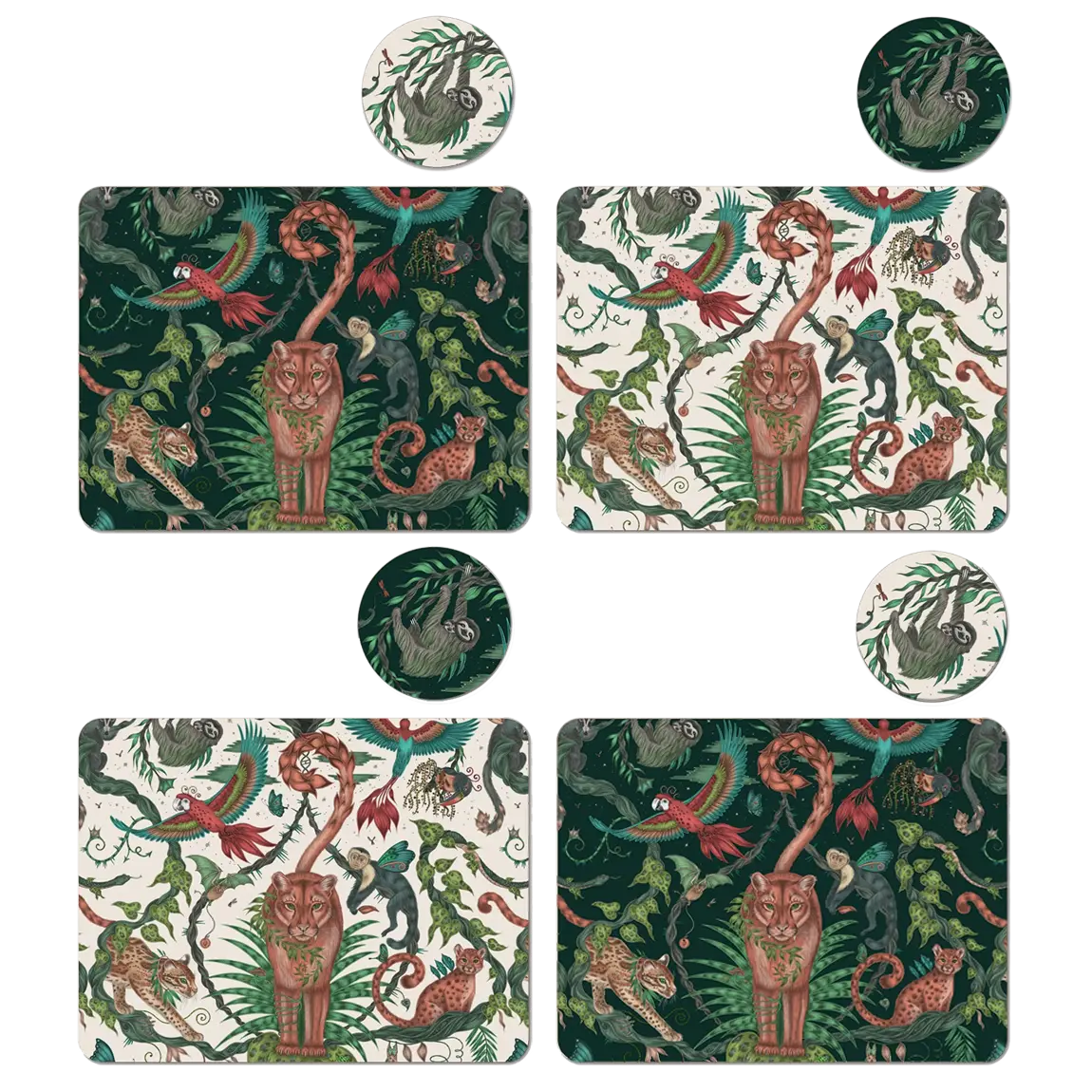 Bosque Dreams  'Mix & Match' Placemat and Coaster Set