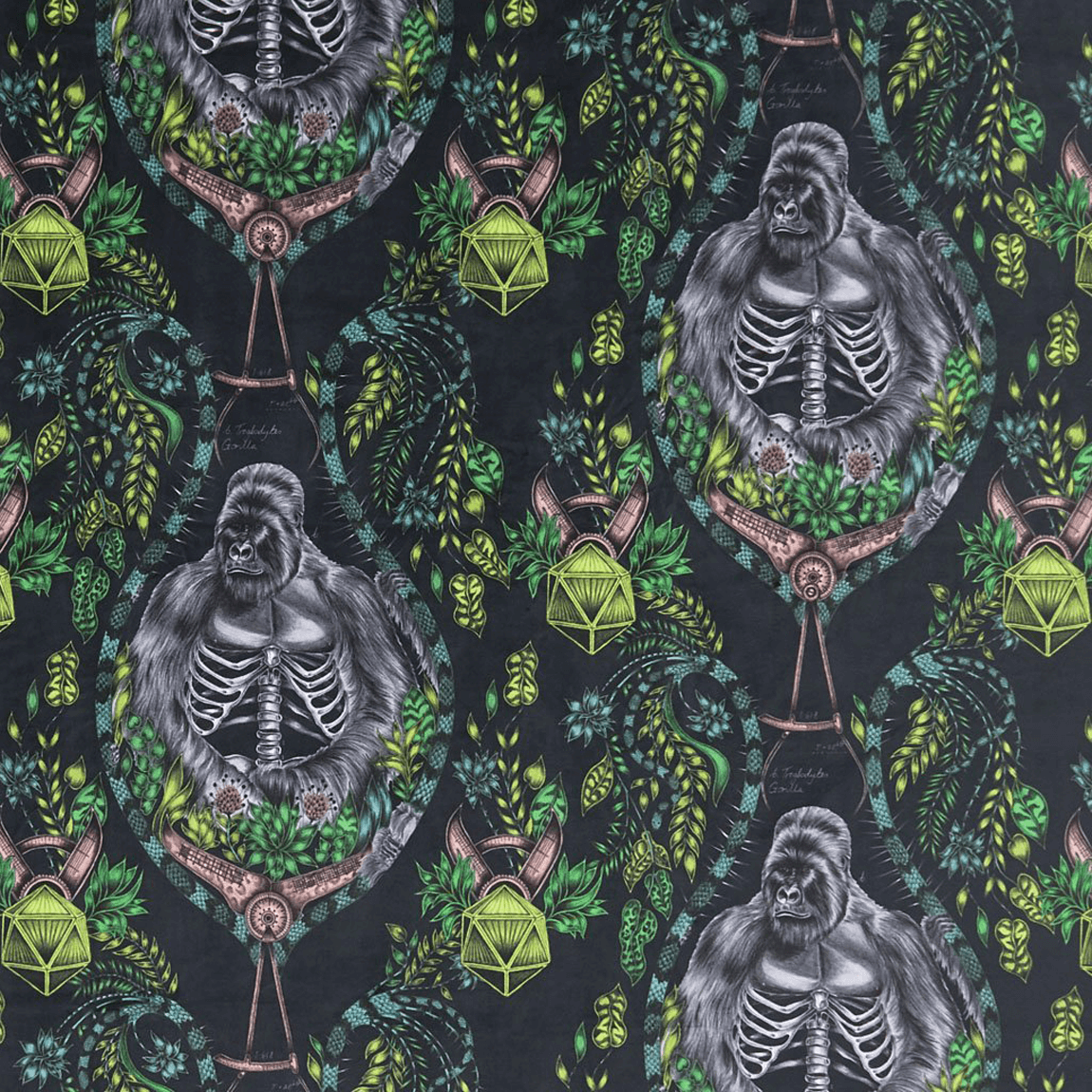 Silverback Velvet Fabric