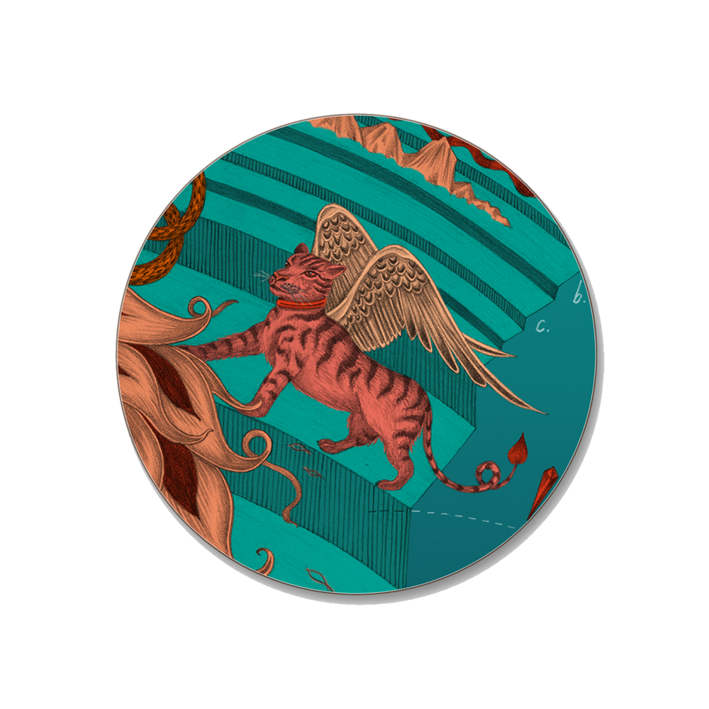 Snow Leopard Coaster