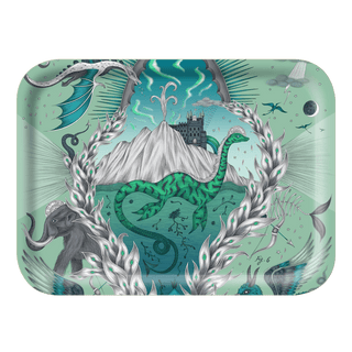 The Small Highlandia Turquoise Tray is the perfect trinket dish or tea tray, designed by Emma J Shipley inspired by Scotland and Fantasy