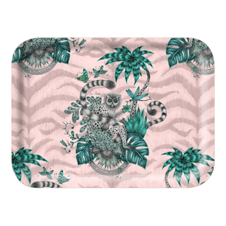 The Small Lemur Pink Tray is the perfect trinket dish or tea tray, designed by Emma J Shipley inspired by Scotland and Fantasy