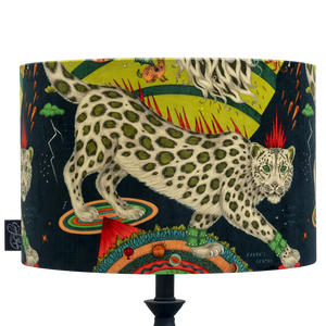 Snow Leopard Velvet Lampshade - Large swatch icon