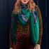 Snow Leopard Fine Wool Scarf - Winter