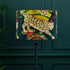 Snow Leopard Velvet Lampshade - Large