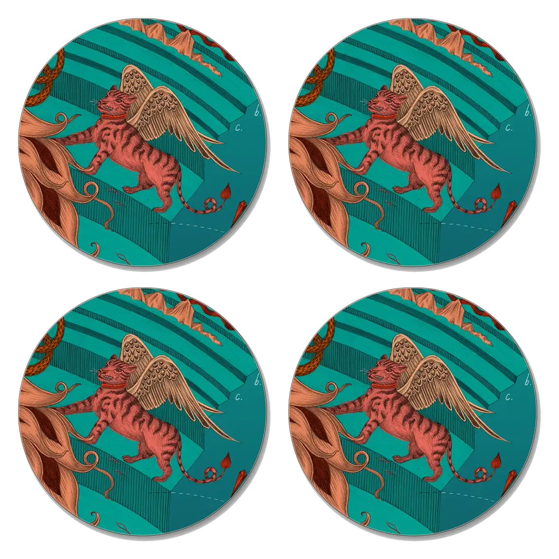 Snow Leopard Coaster