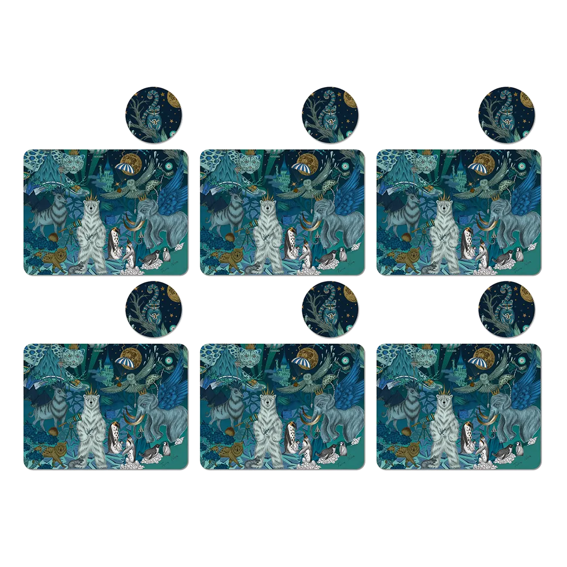 Terra Nova Placemat and Coaster Set