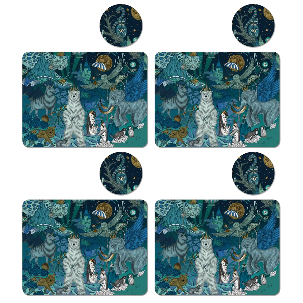 Terra Nova Placemat and Coaster Set