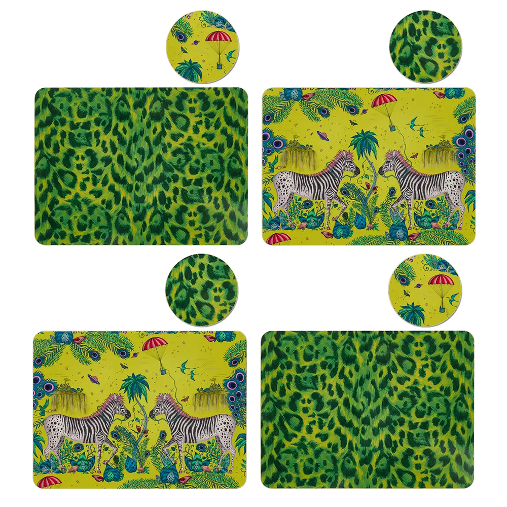 The Savannah Placemat and Coaster set
