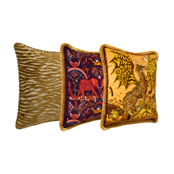 Amber Luxury Cushion Trio Set