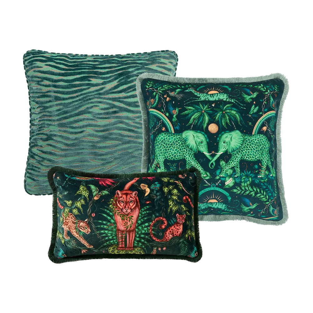 Verdant Luxury Cushion Trio Set
