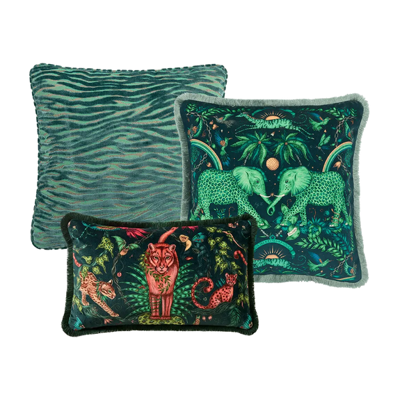 Verdant Luxury Cushion Trio Set