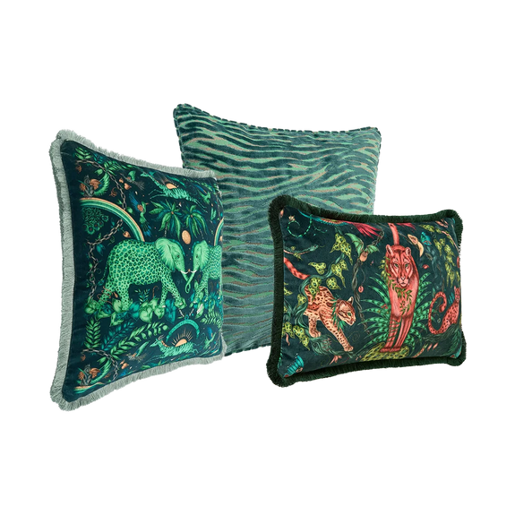 Verdant Luxury Cushion Trio Set