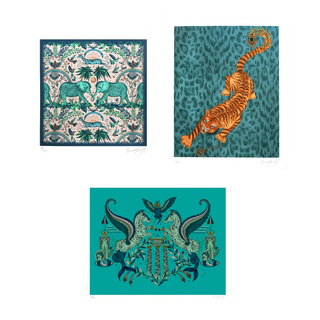 Art Print Motif Trio - Odyssey Mythos, Tigris, Zambezi - 8x10