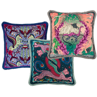 Violet Luxury Velvet Cushion Set