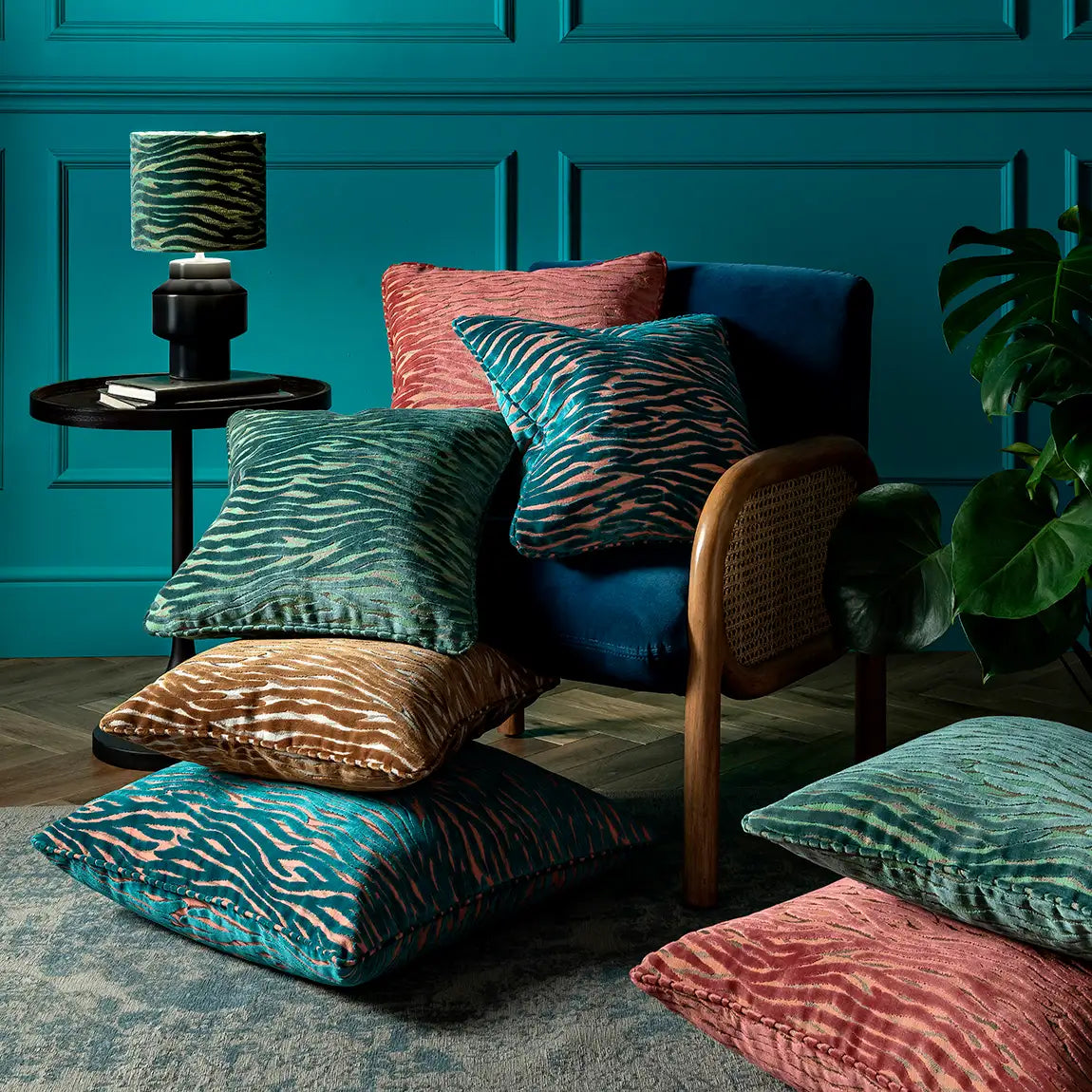 Wildstripe Jacquard Cushion