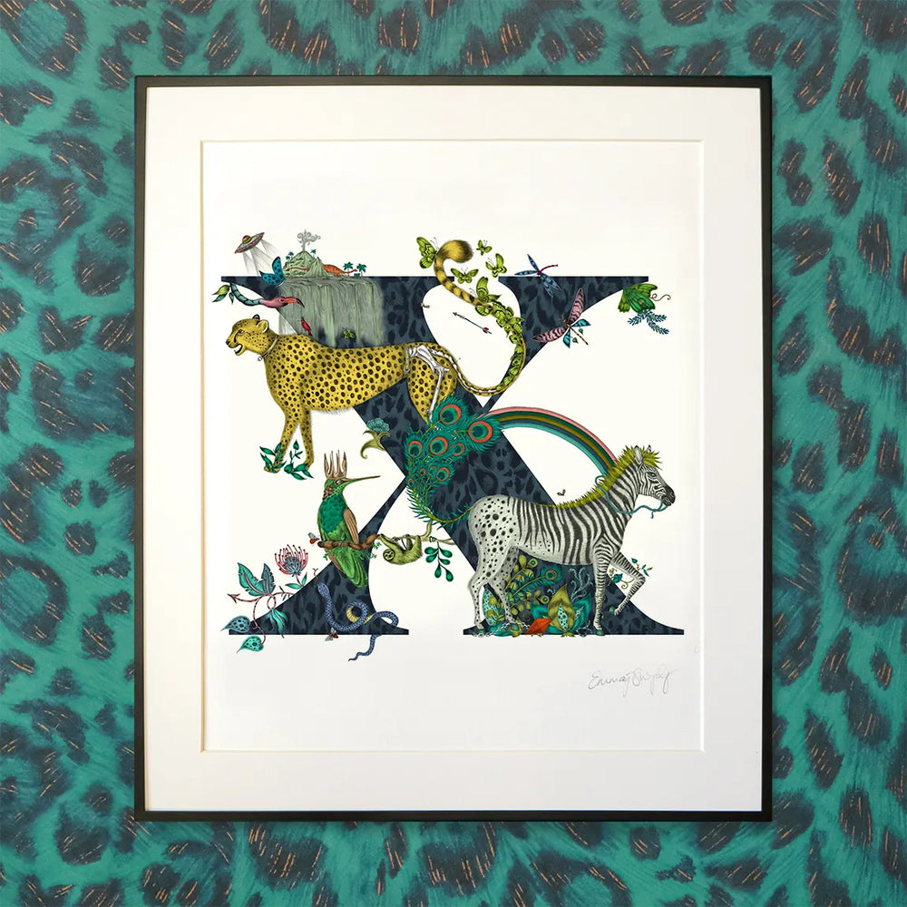 'X' Monogram Fine Art Print