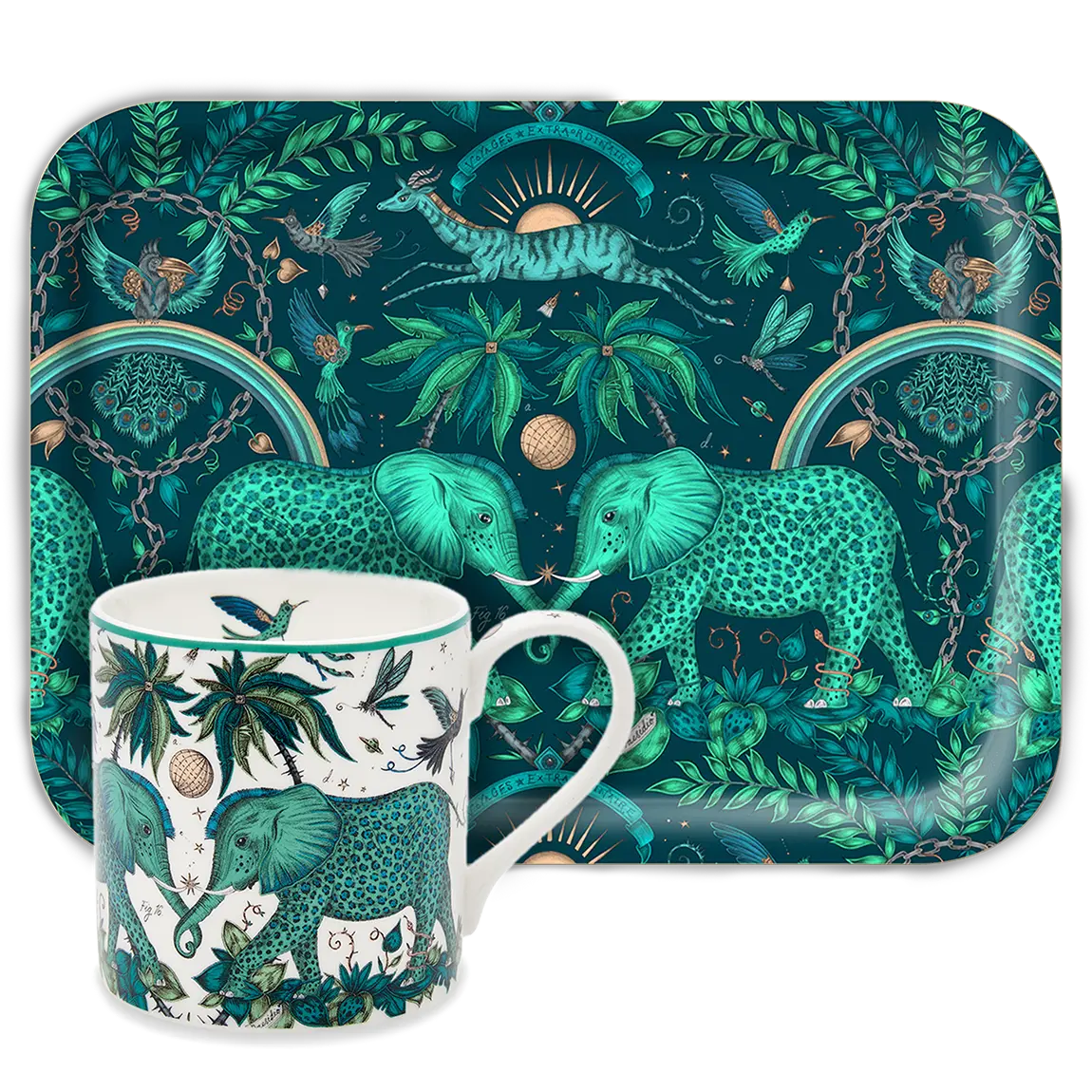 Zambezi 'Tea for One' Mug & Tray Set