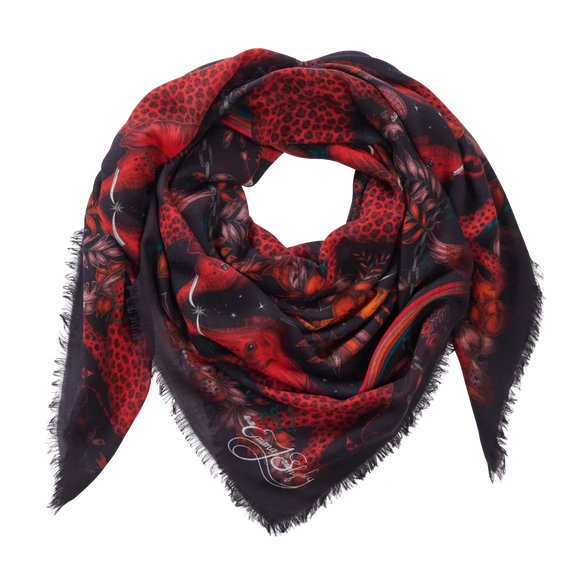 Zambezi Fine Wool Scarf - Autumn