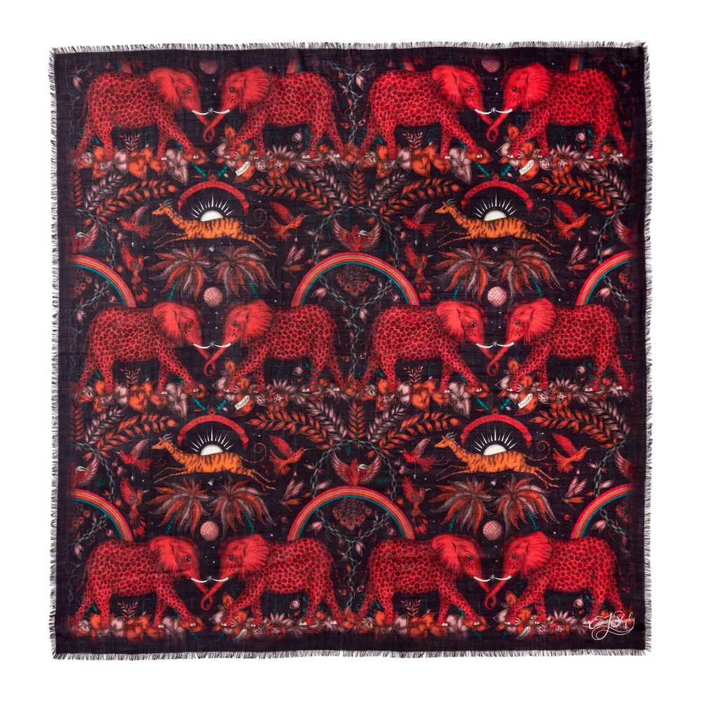 Zambezi Fine Wool Scarf - Autumn