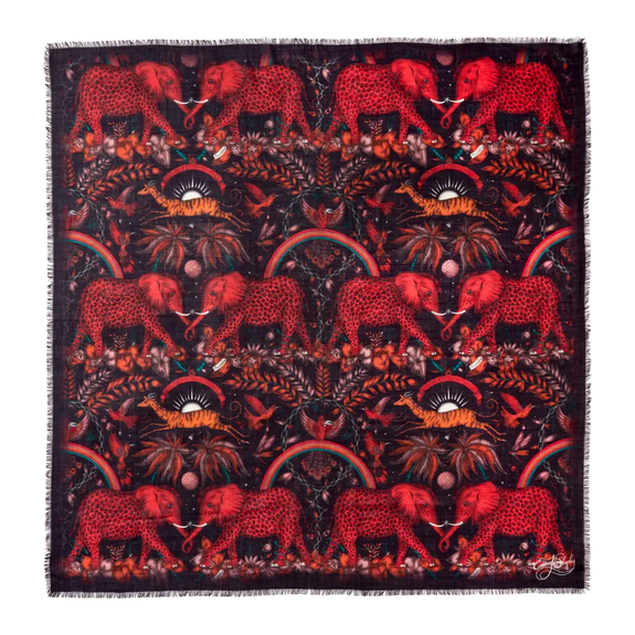 Zambezi Fine Wool Scarf - Autumn