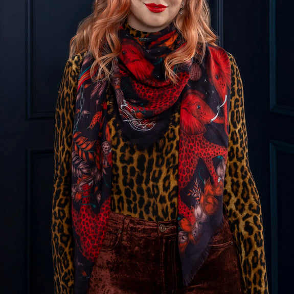 Zambezi Fine Wool Scarf - Autumn