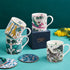 1 | 4 | All four Emma J Shipley fine bone china mugs together: Kruger, Zambezi, Lynx and Lost World