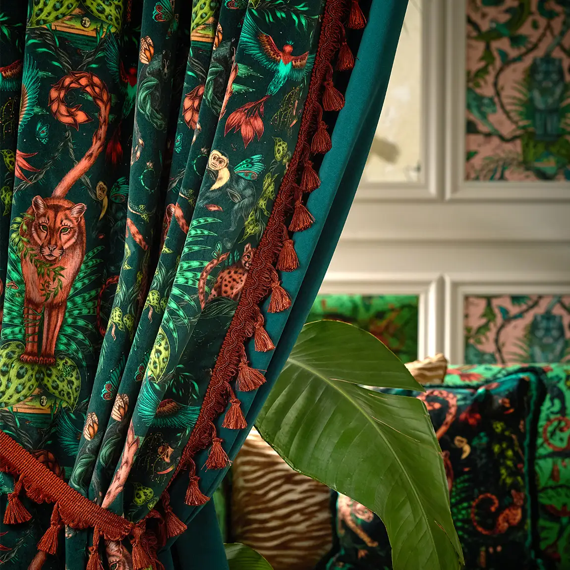 Bosque Dreams Velvet Made-to-Measure Curtains