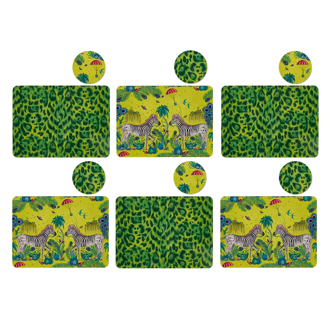 The Savannah Placemat and Coaster set