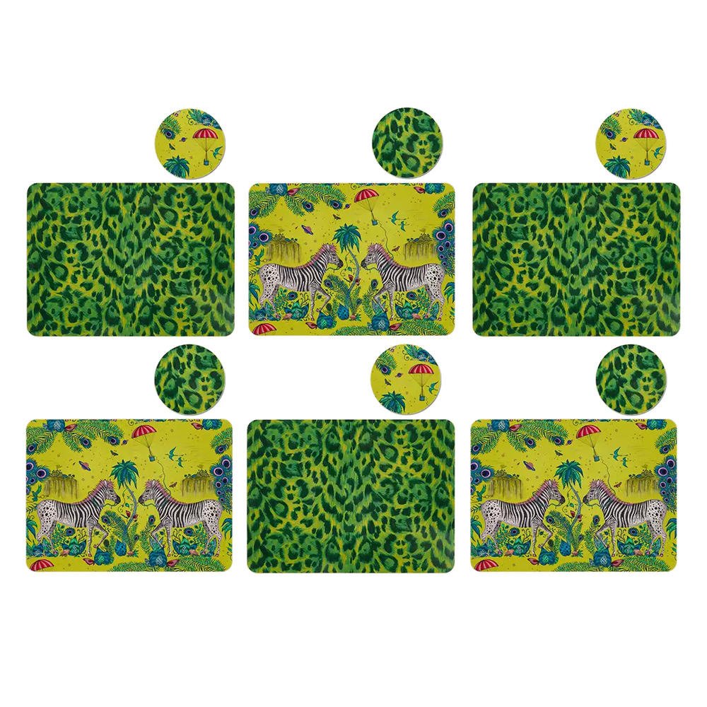 The Savannah Placemat and Coaster set
